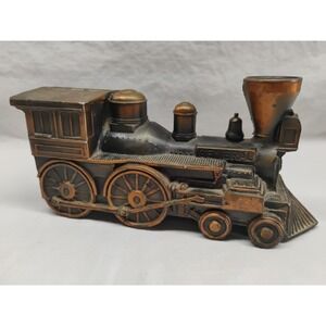 Vintage Banthrico "General" Steam Locomotive Die Cast Metal Train Coin Bank